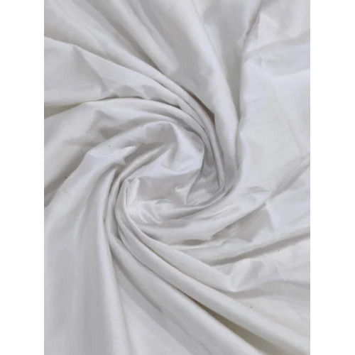 Plain White Cotton Satin Lycra Dyeable Fabric