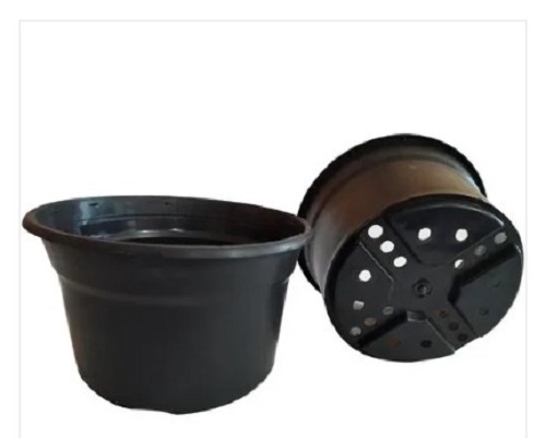 Plastic Nursery Pot - Crack Resistant, Glossy Finish | Available in Various Colors, New Condition, Low Price