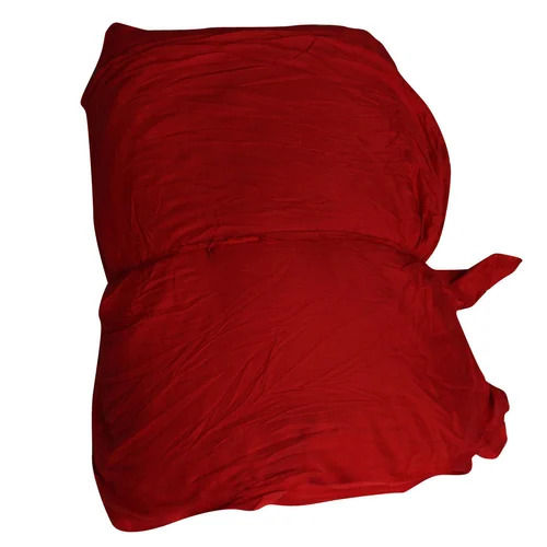 Red Plain Rayon Dyed Fabric