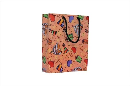 Stylish Paper Gift Bag - Color: Multi