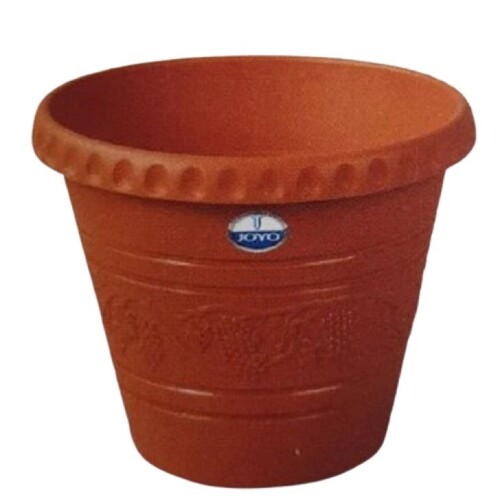 Plain Plastic Flower Pots Planters - Crack Resistant, Various Sizes, Glossy Finish | Available in Multiple Colors, Ideal for Planting