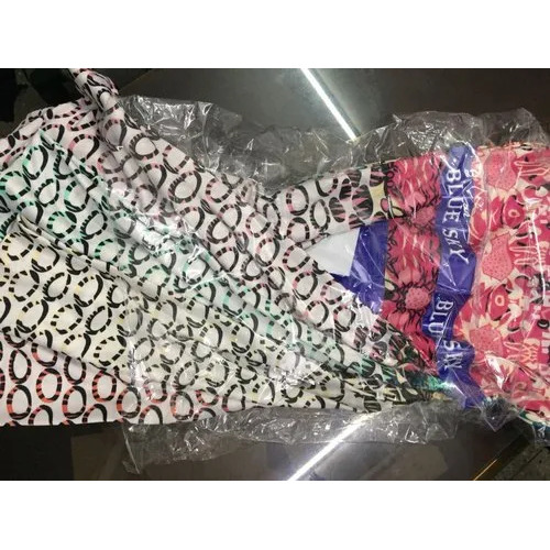 Polyester Crape Print Fabric - 100% Polyester, 160 GSM, 58-62 Inch Width | Washable, Soft Texture, Bright Shine, Suitable for Autumn & Winter Apparel