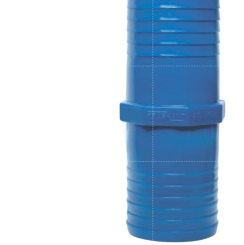 PVC Hose Connector - Size 15-150 mm Blue Glossy Finish | Durable PVC Material
