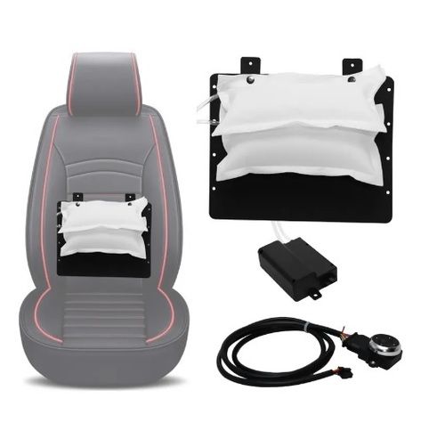 Universal Car Seat Air Lumbar Support - Material: Pvc