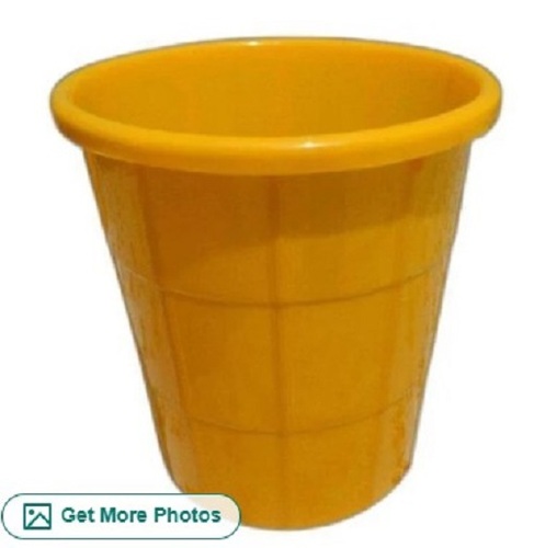 Yellow Plastic Dustbin