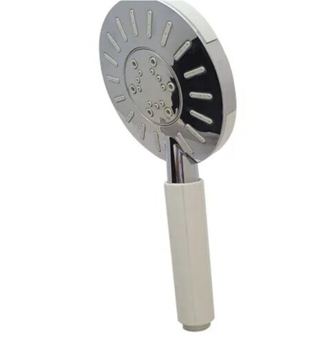ABS Hand Shower - 12 Inch Round Classic Design, Silver Color, Handheld Bathroom Fitting