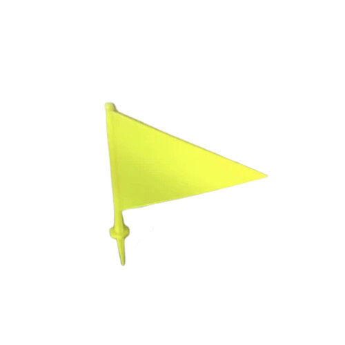 Cricket Boundary Flags - Plastic Material, Multi-Color Set (Blue, Yellow, Green, Red) | Super Quality, Durable Plastic Flagpoles for Sports Use