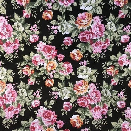 Designer Floral Print Polyester Fabric