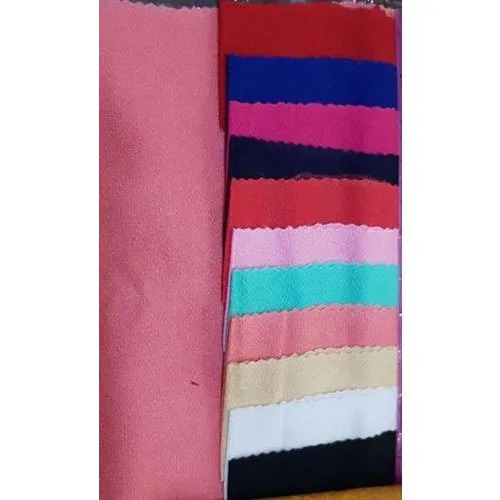 Plain Polyester Creta Fabric - 150 GSM, High-Quality Soft Texture, Vibrant Colors, Lightweight & Breathable