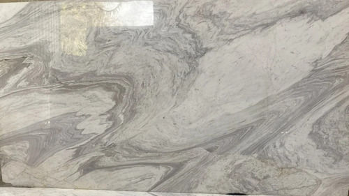 (Statuario Pattern) White Italian Marble Slab