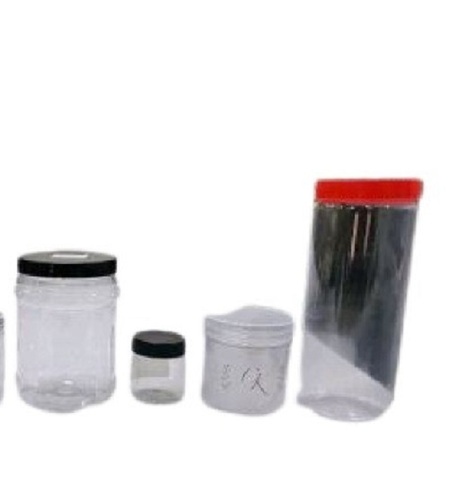 Transparent PET Jar - 250ml Capacity, Rigid Hardness , Leak Resistant , Plain Design , New Quality Standards