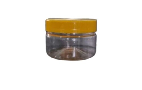 60 ml Cosmetic PET Plastic Jar - Rigid, Transparent, Lightweight Design | Leak Resistant, Crack Resistant Material, Pocket Friendly Rates