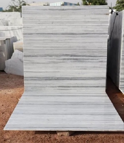 Arna White Marble Slab - Polished Finish Scratch Resistant Durable Surface for Flooring Applications