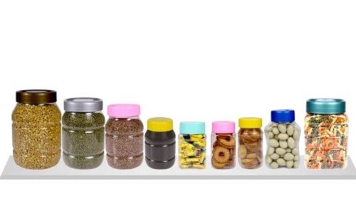 Leak Proof PET Jar - Rigid Crack Resistant Material, Various Sizes , Transparent Color, Lightweight Design, Leak Resistance Quality Tested