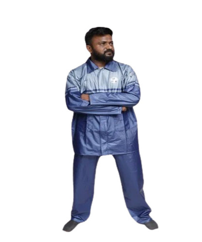 Men Grey Pvc Raincoat