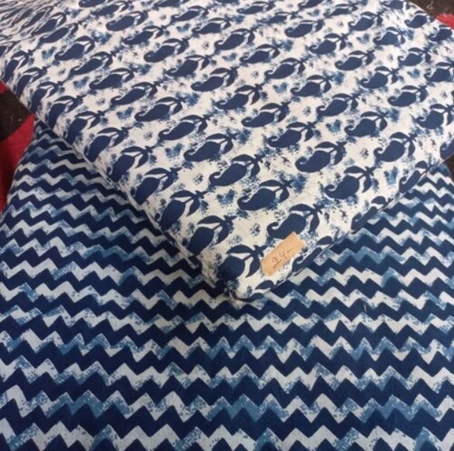 Pure Cotton Multicolor Fabric - Width 42+, Length 97 | 100% Cotton, Plain/Solid Pattern, Ideal for Tops and Kurtis