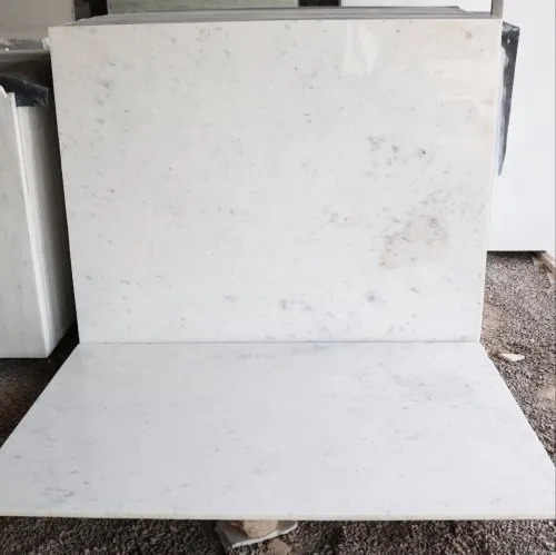 Wonder White Premium Marble Slab - Polished Finish, Scratch Resistant, Durable White Slab for Flooring Applications