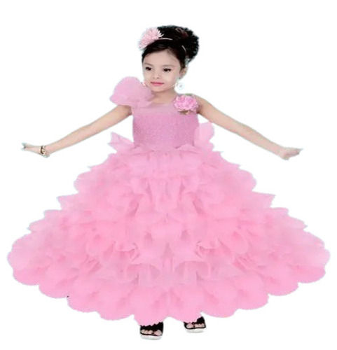 Girls Pink Gown