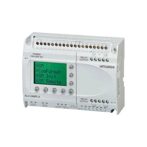 Industrial Programmable Logic Controller - Wall Mount, 100-240V AC Electric Power Source, Digital Output | White Color, Optimized for Industrial Use