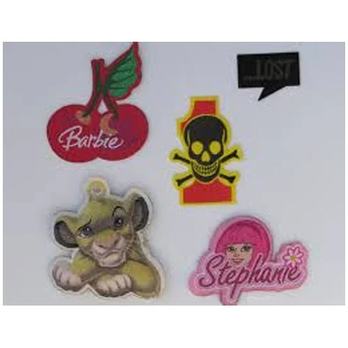 Laser Cut Woven Die Cut Label - Woven Red Packet | Durable Customizable Precise Cutting Versatile