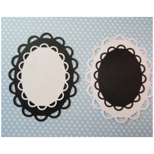 Oval Woven Die Cut Label