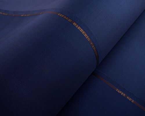 Plain Suiting Fabrics - Cotton Blend, 150-200 Gsm, Navy Blue, 50-60 Width | Smooth Texture, Wrinkle-resistant, Easy To Tailor, Comfortable And Breathable