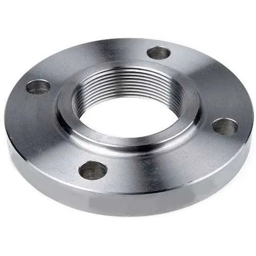 Threaded Flange 304 - Stainless Steel, Round Shape, Silver Color | Highly Durable, Rust Free, High Strength