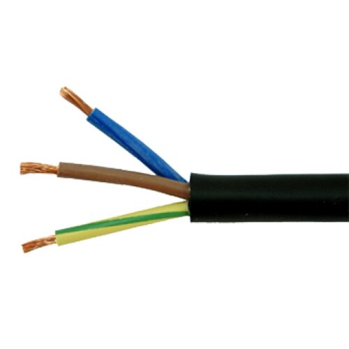3 Core Copper Cable - 10 Sqmm Size, 100 Meter Length | High Voltage, Durable PVC Insulation, Stranded Round Conductor, Fine Finish, Available in Red, Black, Yellow Jacket