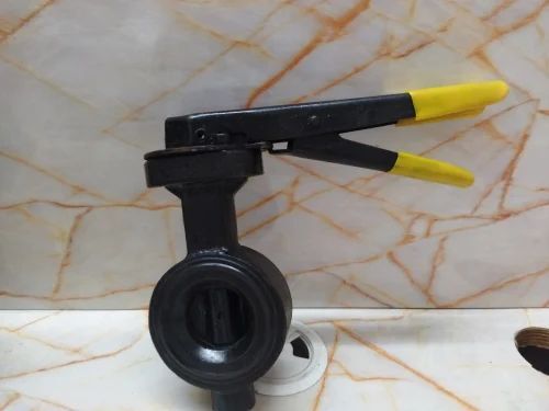 Ci Butterfly Valve - Color: Black