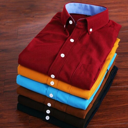 Cotton Shirt - Premium Quality, Beaded Closure, Button Down Collar, Plaid Pattern, Multiple Sizes (S-XXL) | Breathable Fabric, Soft Texture, Comfortable Fit, Versatile Style, Easy Care, Durable Material, Anti-UV, Absorbent