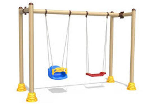 Double Swing For Playground - Material: Pvc