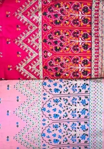 Rayon Border Printed Fabrics