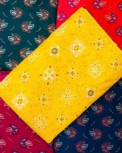 Rayon Gold Printed Fabrics