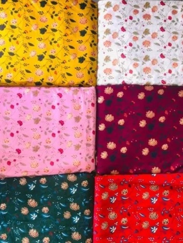 Rayon Printed Kurti Fabrics