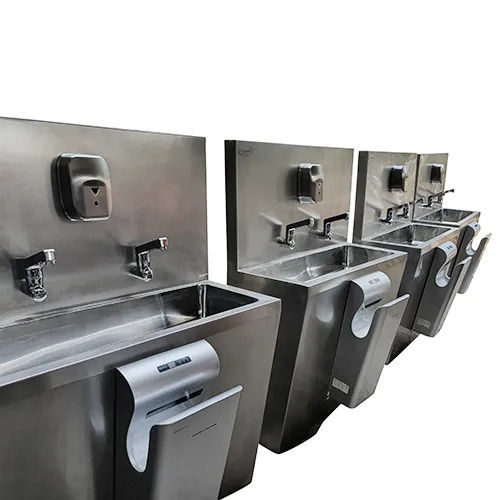 Stainless Steel Hand Wash Basins - Color: White