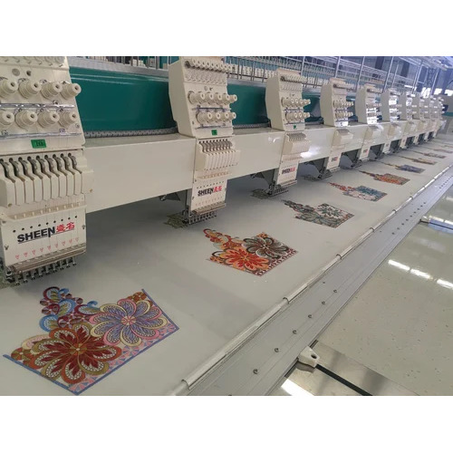 Automatic Multi Head Embroidery Machine - 12 Needle, 220V Stainless Steel Build | High-Speed Embroidery, Precision Stitching, User-Friendly Interface, Automatic Thread Trimming, Large Embroidery Area