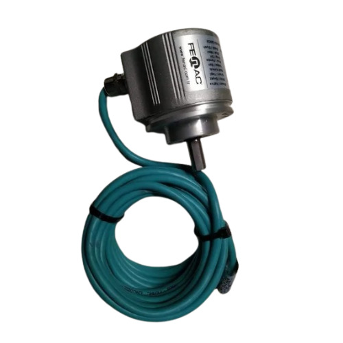 Incremental Encoder - 8mm Hollow Shaft Diameter, 2-Phase Output , Silver Color, 35 Hz Frequency, 5V Supply Voltage, Industrial Application by Fenac