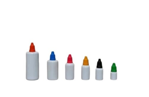 HDPE Eye Drop Bottle - HDPE Material, Various Sizes, White Color | Lightweight, Pocket-Friendly, Leak Resistant, Crack Resistant