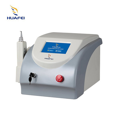 Portable Q-Switched Nd Yag Laser Tattoo Removal Machine - Color: White