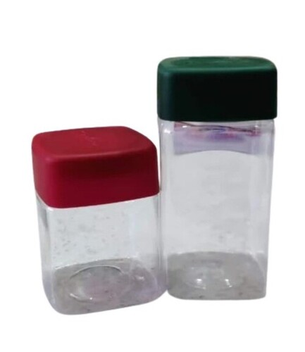 Transparent Plastic Jars - Rigid Crack Resistant Material, Lightweight Design with Leak Resistance