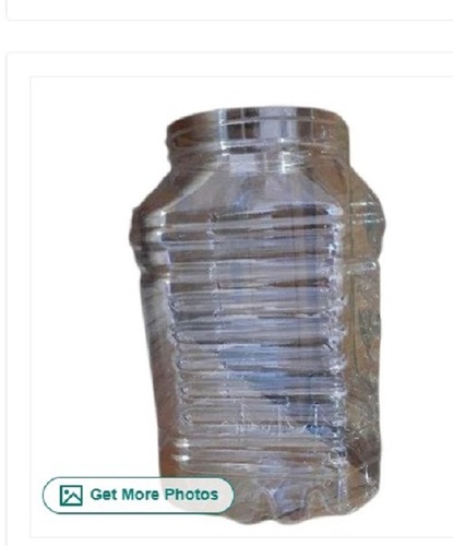 2 Liter Confectionery Plastic Jar - Rigid Crack Resistance Plastic, 1 Liter Size, Transparent Color | Leak and Crack Resistant Plain Design