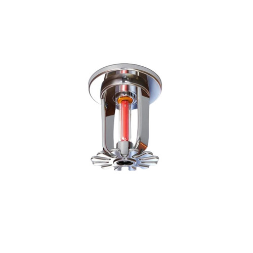 Fire Sprinklers - Polished Metal, Round Shape | Rust Proof, Silver Finish for Industrial Use