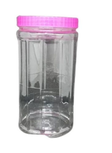 Household Plastic Jar - Crack Resistant Plastic, Lightweight Design, Plain Pattern, Various Sizes Available, Transparent Finish