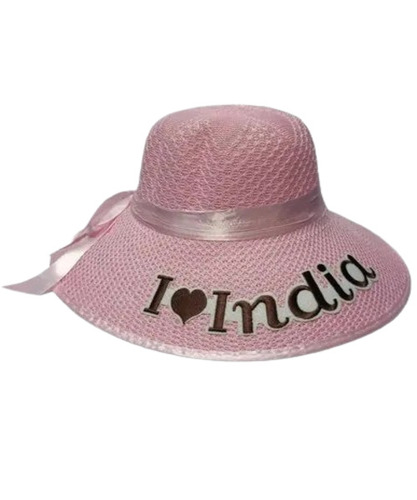 Ladies Hats - Nylon Material, Free Size | Premium Quality, Casual Wear, Plain Pink Pattern, Regular Fit for Adults, Other Hat Type