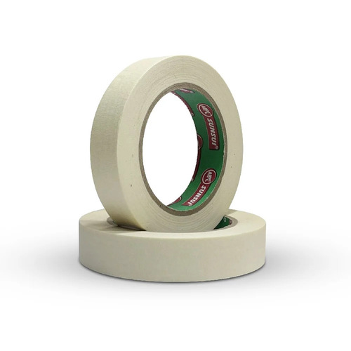 Paper Masking Tape - Kraft Paper, 50m Length, >100mm Width | Waterproof, Writable, Excellent Adhesion For Automotive & Paint Applications