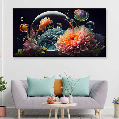 Professional Canvas Floral Painting