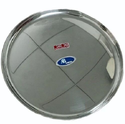 Round Stainless Steel Dinner Plate