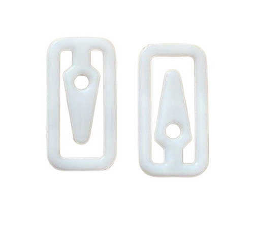 White Plastic Shirt Clip