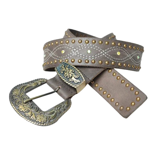 Grey Leather Belt - Genuine Leather 38mm Width | Fashion Style Alloy Buckle Brass Plating 150g Weight