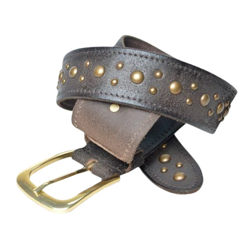 Men's Genuine Leather Belt - 38mm Grey Fashion Style | Alloy Buckle Perfect for Party Wear